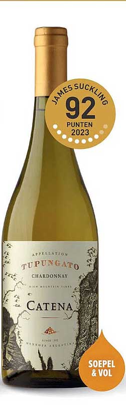 Catena Tupungato Chardonnay - 92 punten James Suckling 2023