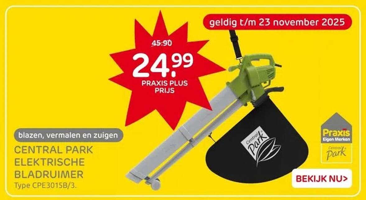 CENTRAL PARK ELEKTRISCHE BLADRUIMER