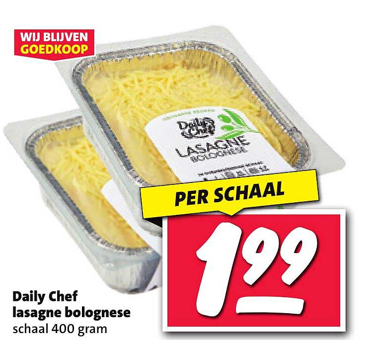 Daily Chef lasagne bolognese schaal 400 gram