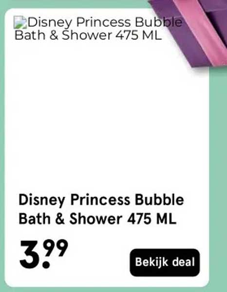 Disney Princess Bubble Bath & Shower 475 ML