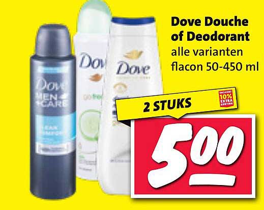 Dove Douche of Deodorant alle varianten flacon 50-450 ml