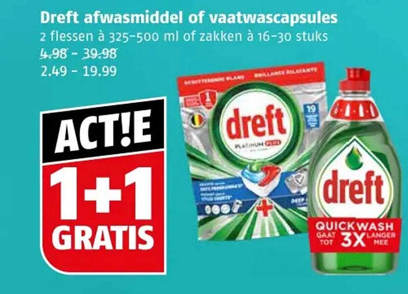 Dreft afwasmiddel of vaatwascapsules