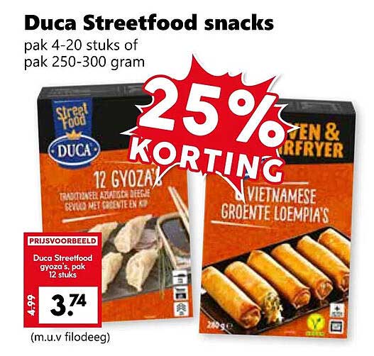 Duca Streetfood snacks