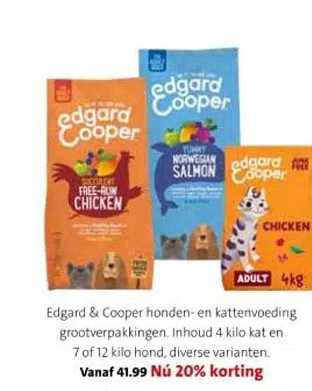 Edgard & Cooper honden- en kattenvoeding grootverpakkingen