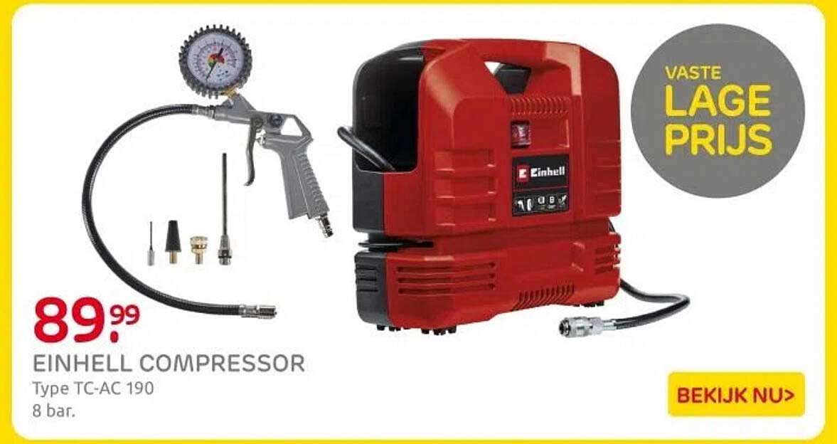 EINHELL COMPRESSOR Type TC-AC 190 8 bar.