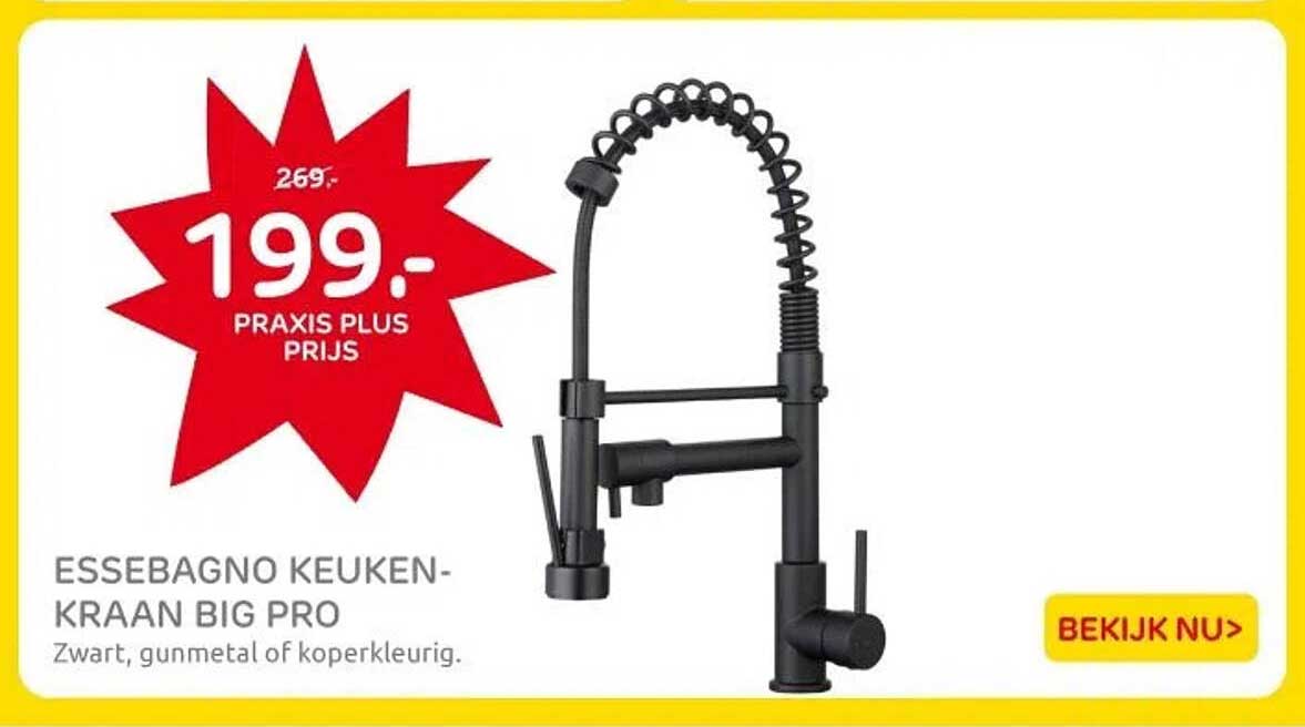 ESSEBAGNO KEUKEN-KRAAN BIG PRO