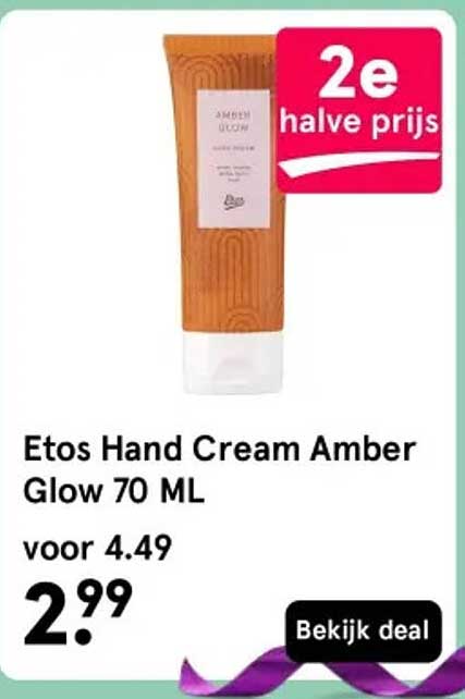Etos Hand Cream Amber Glow 70 ML