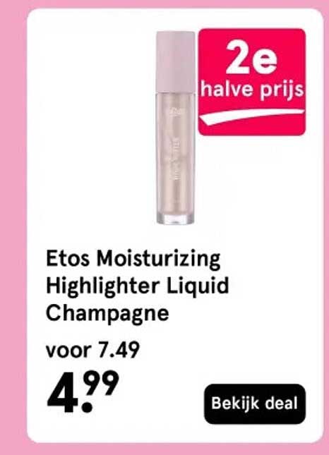 Etos Moisturizing Highlighter Liquid Champagne