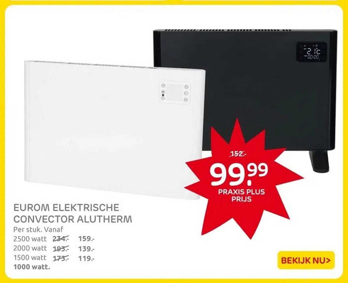 EUROM ELEKTRISCHE CONVECTOR ALUTHERM