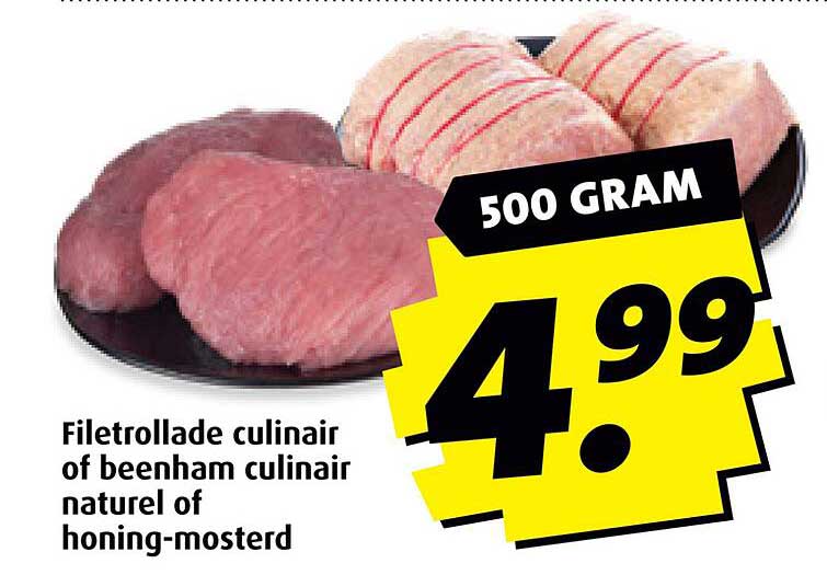 Filetrolade culinair of beenham culinair natuur of honing-mosterd