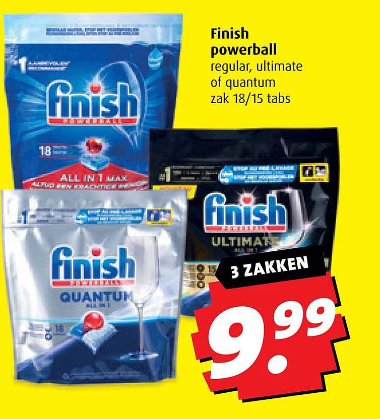 Finish powerball regular, ultimate of quantum zak 18/15 tabs