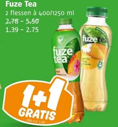 Fuze Tea 2 flessen à 400/1250 ml