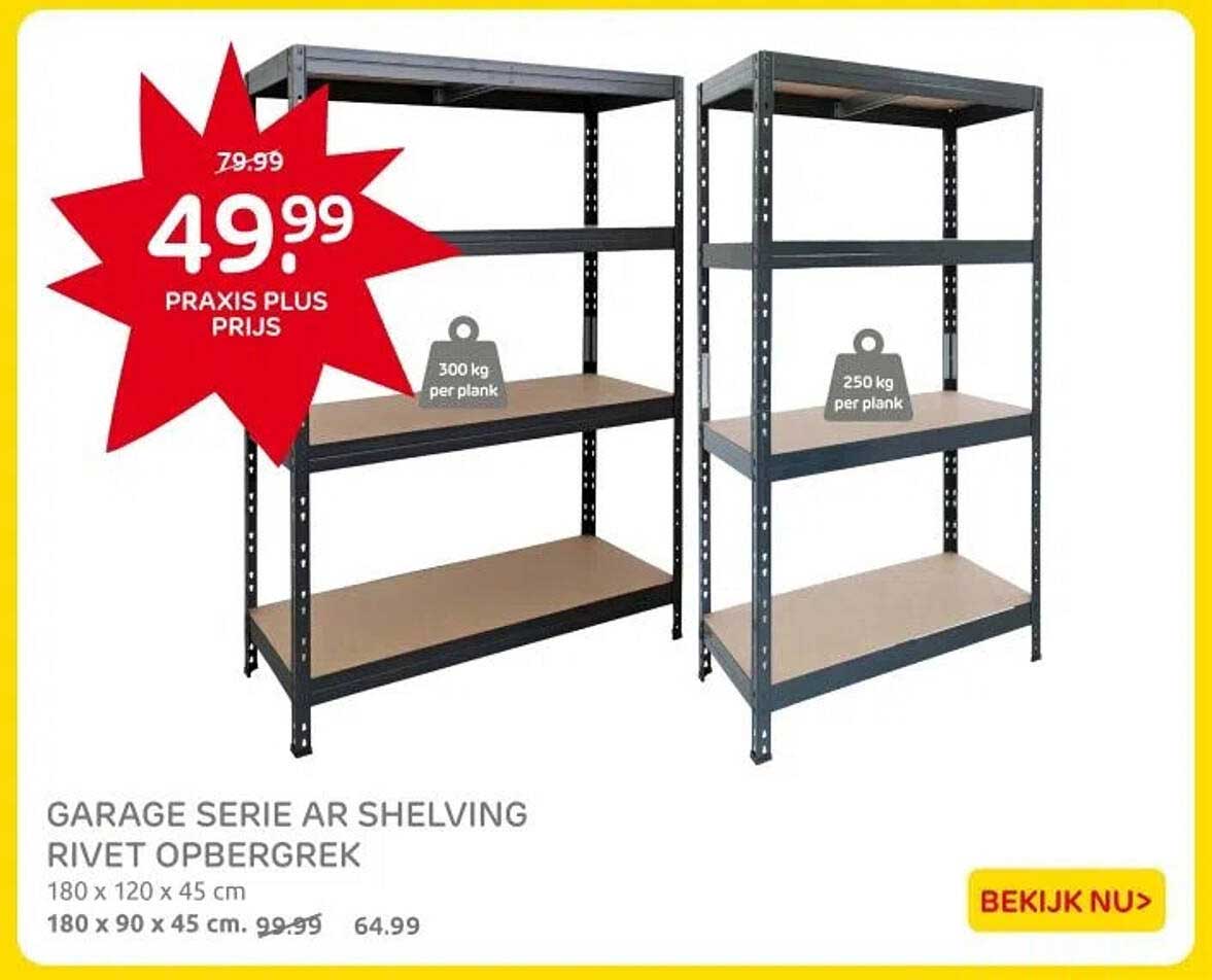 GARAGE SERIE AR SHELVING RIVET OPBERGREK