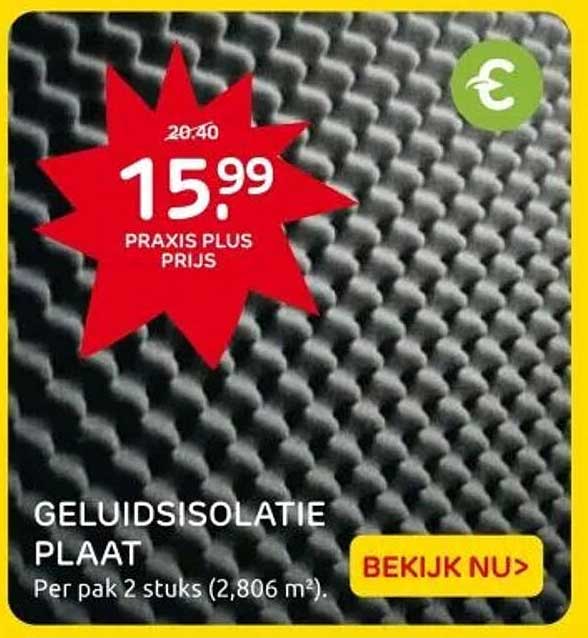 GELUIDISOLATIE PLAAT