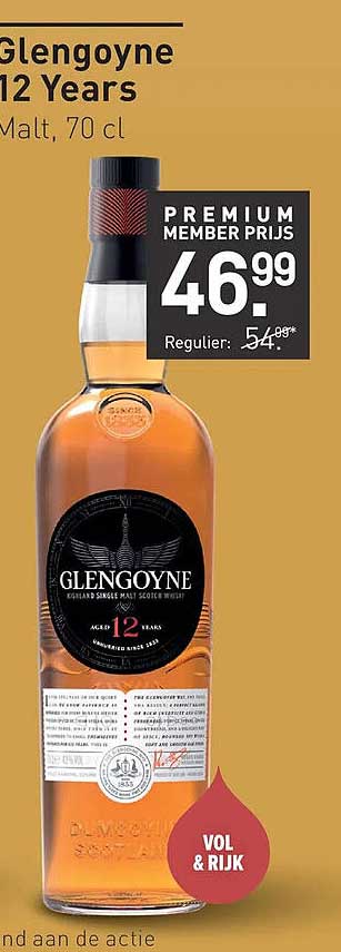Glengoyne 12 Years Malt, 70 cl