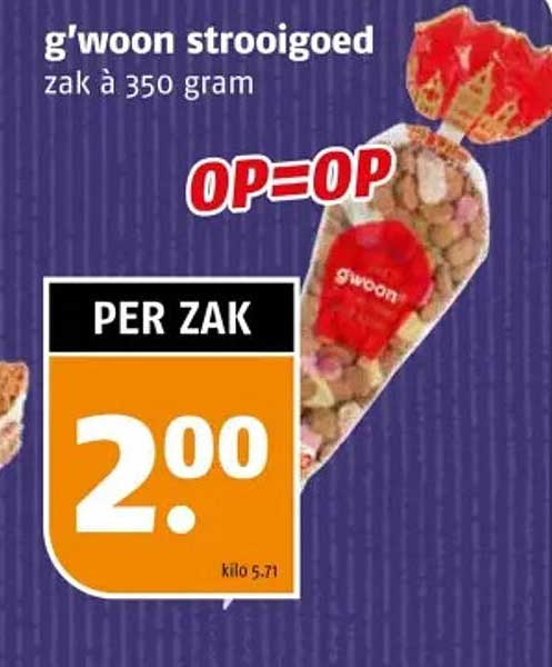 g'woon strooigoed zak à 350 gram