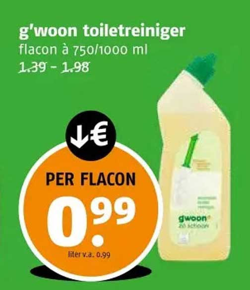 g'woon toitreiniger flacon à 750/1000 ml