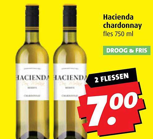Hacienda chardonnay fles 750 ml