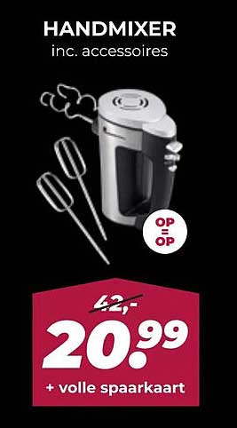 HANDMIXER inc. accessoires