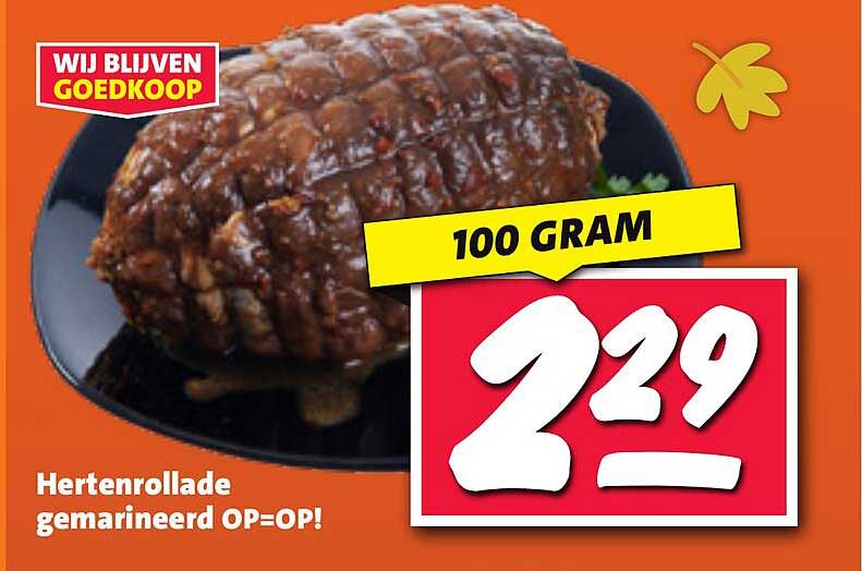 Hertenrollade gemarineerd OP=OP!