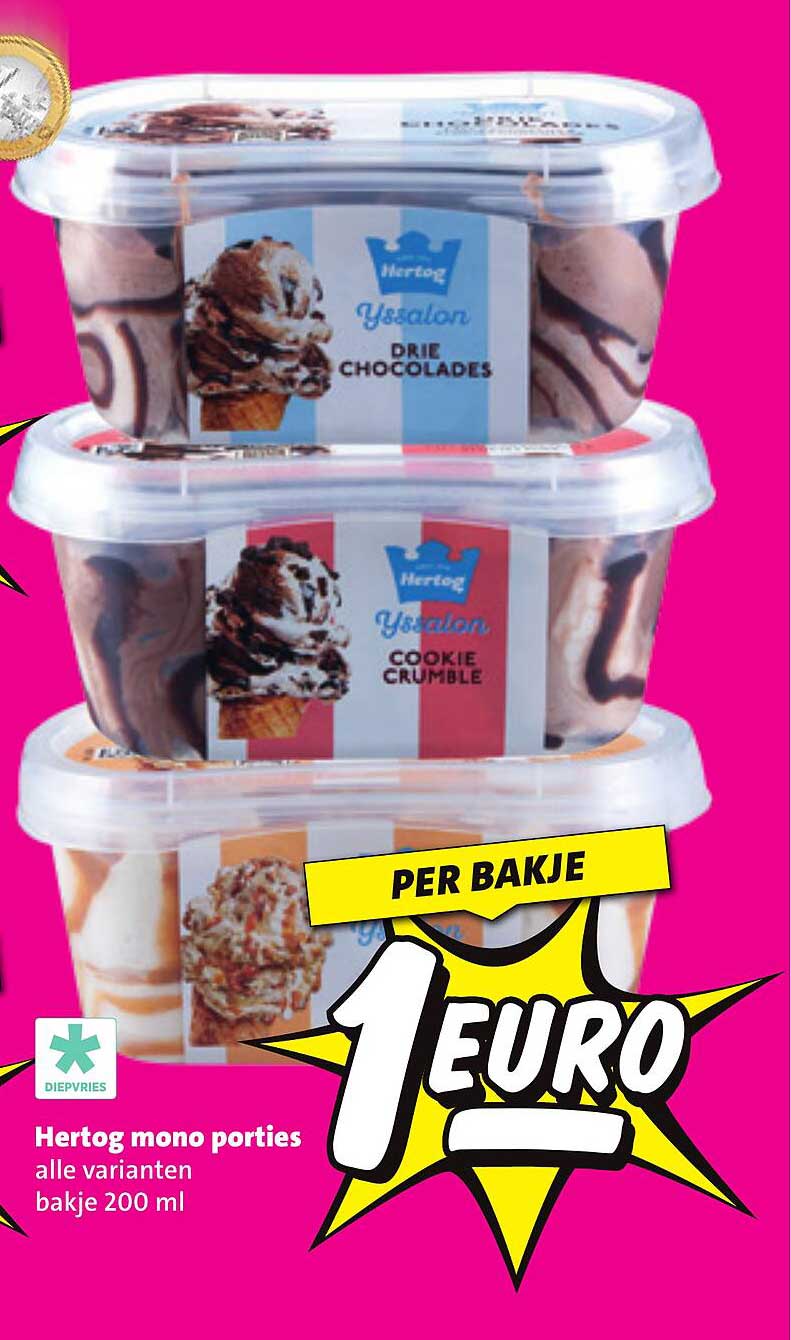 Hertog mono porties alle varianten bakje 200 ml
