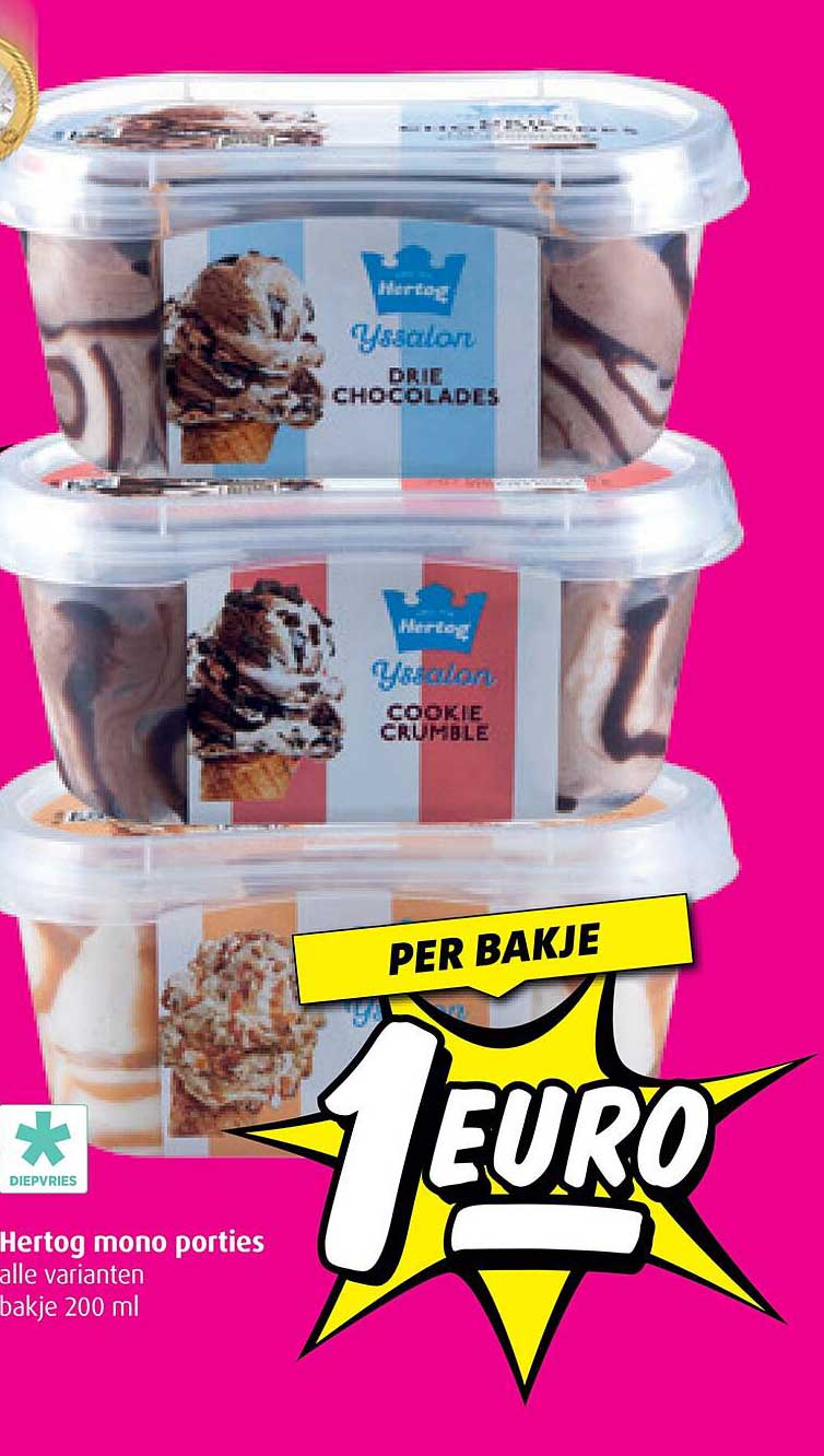 Hertog mono porties alle varianten bakje 200 ml