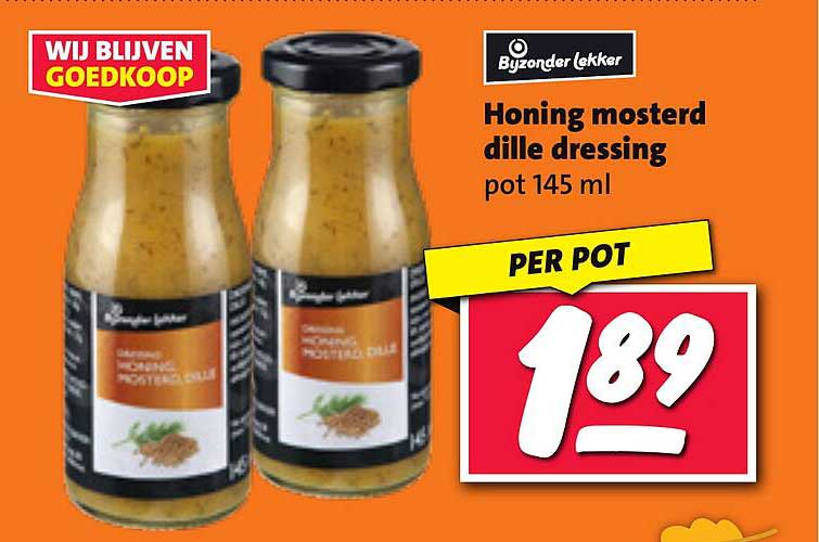 Honing mosterd dille dressing pot 145 ml