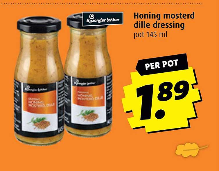 Honing mosterd dille dressing pot 145 ml