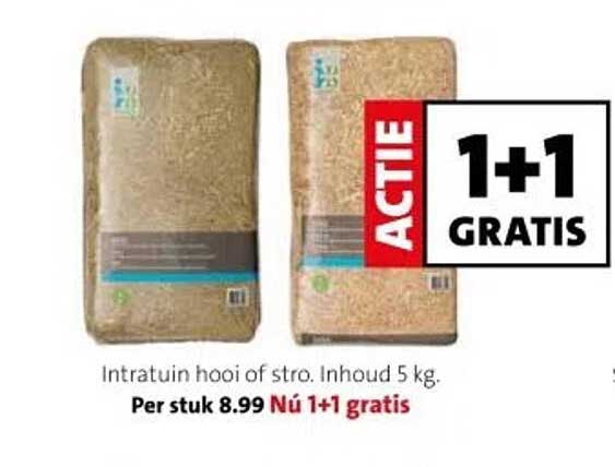 Intratuin hooi of stro. Inhoud 5 kg.