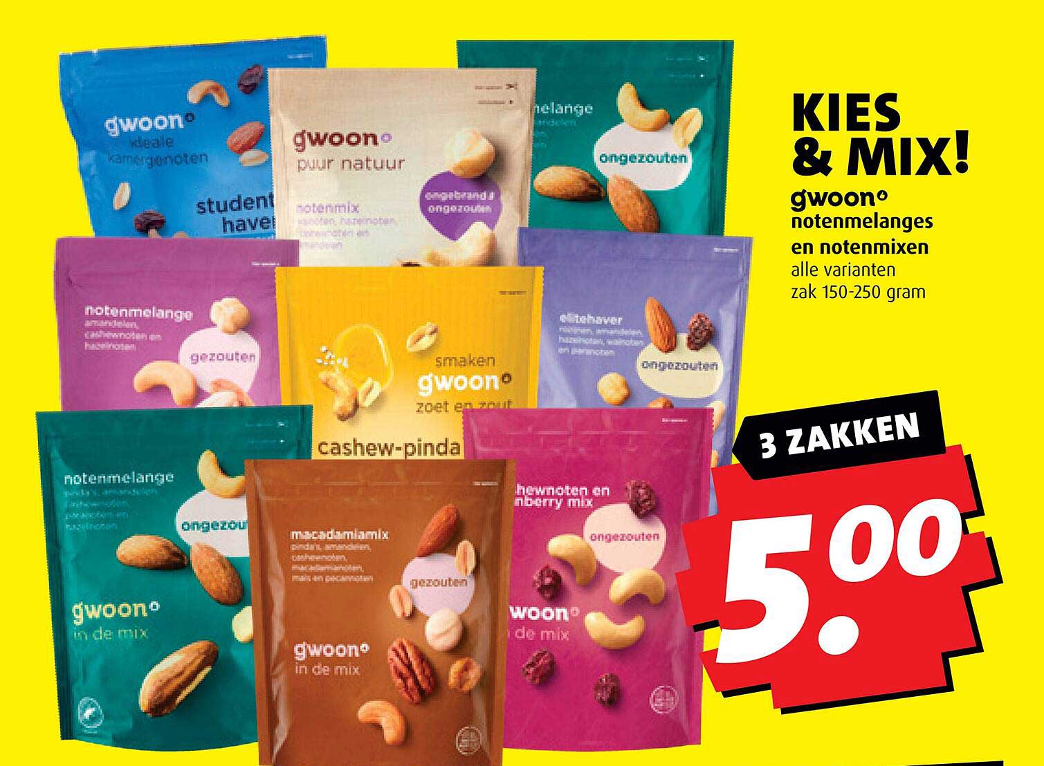 KIES & MIX! gwoon® notenmelanges en notenmixen