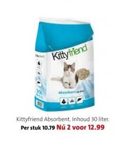 Kittyfriend Absorbent. Inhoud 30 liter.