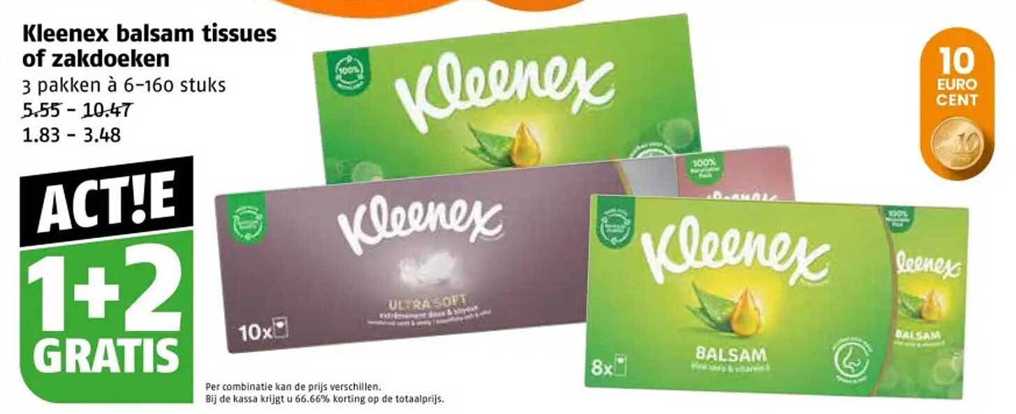 Kleenex balsam tissues of zakdoeken
