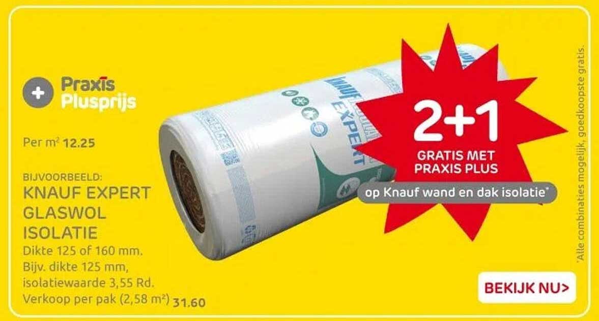 KNAUF EXPERT GLASWOL ISOLATIE