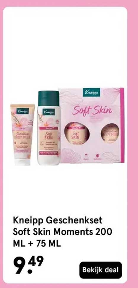 Kneipp Geschenket Soft Skin Moments 200 ML + 75 ML