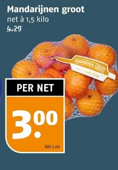 Mandarijnen groot net à 1,5 kilo