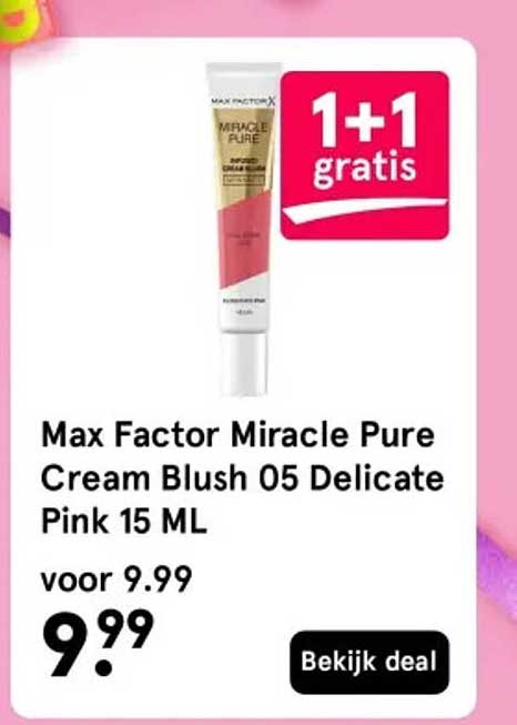 Max Factor Miracle Pure Cream Blush 05 Delicate Pink 15 ML
