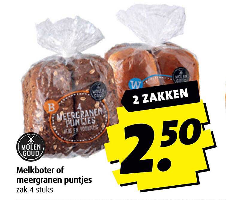 Melkboter of meergranen puntjes