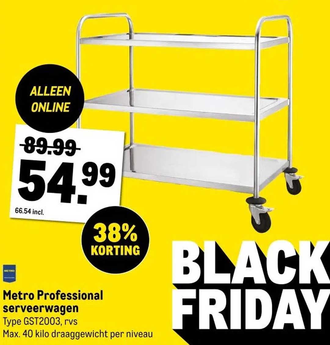 Metro Professional serveerwagen