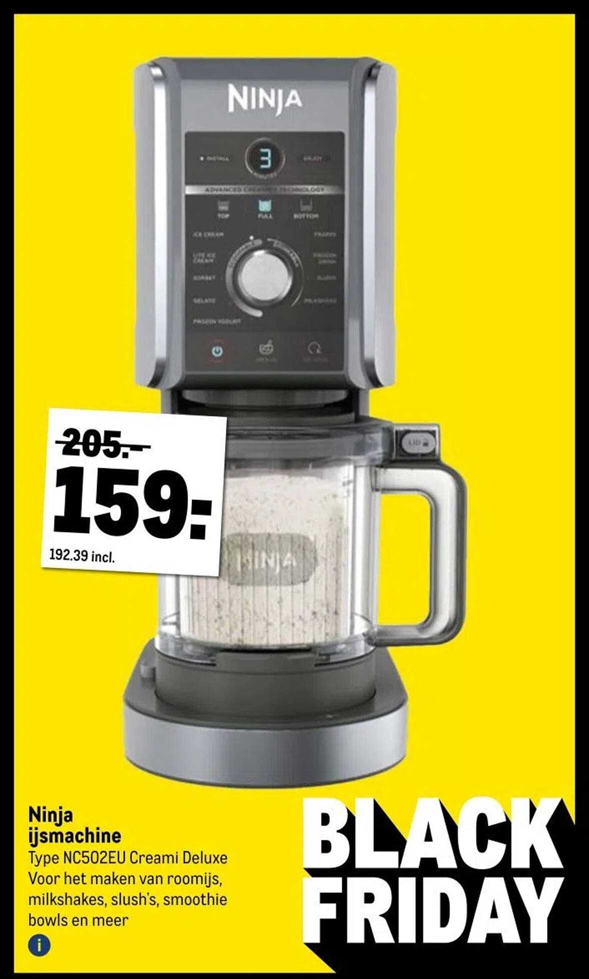 Ninja ijsmachine Type NC502EU Creami Deluxe