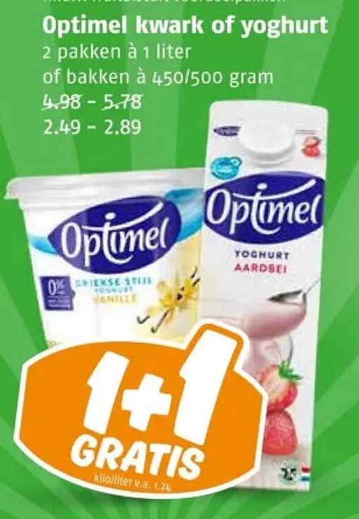 Optimel kwark of yoghurt