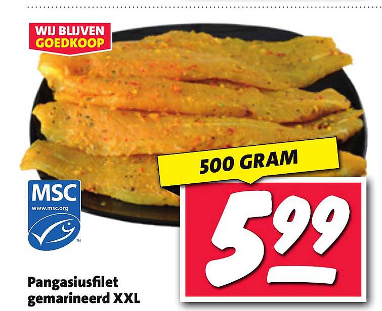 Pangasiusfilet gemarineerd XXL