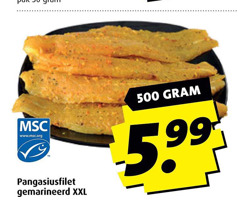 Pangasiusfilet gemarineerd XXL