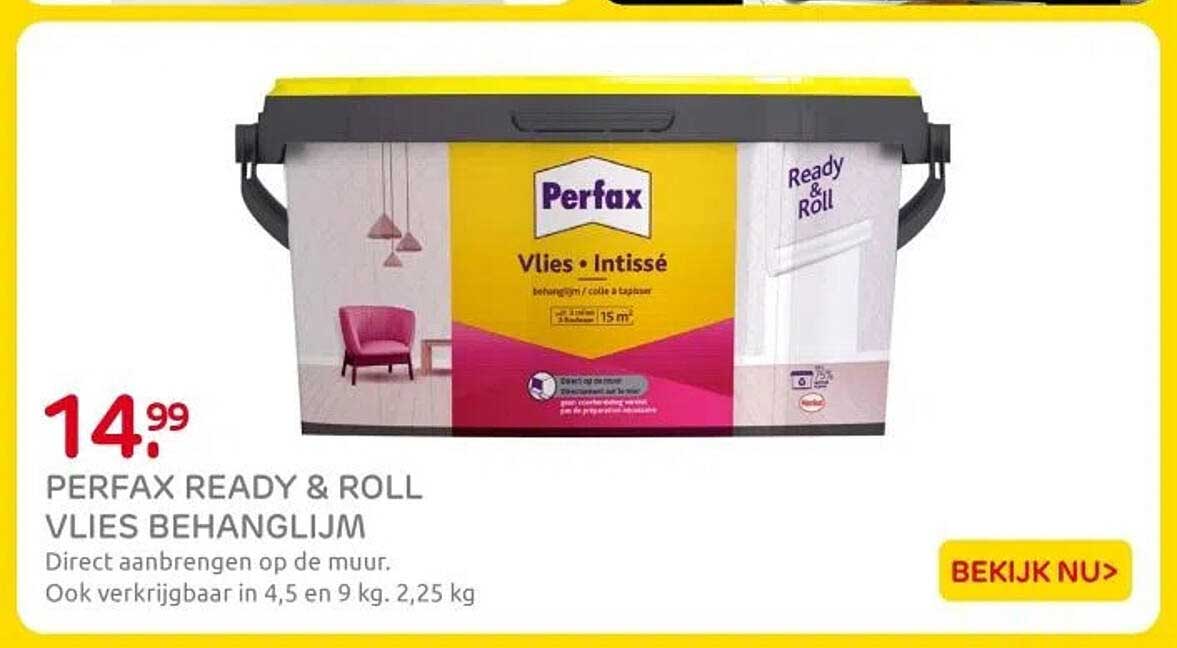 PERFAX READY & ROLL VLIES BEHANGLIJM
