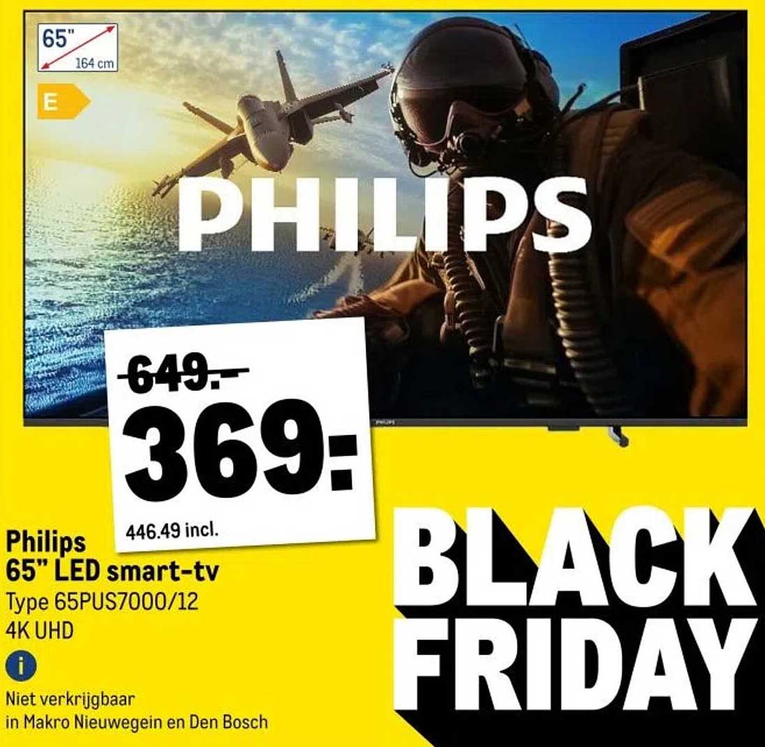 Philips 65" LED smart-tv Type 65PUS7000/12 4K UHD
