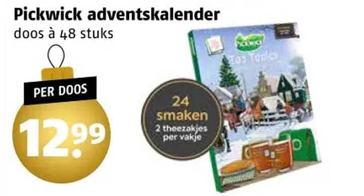 Pickwick adventskalender doos à 48 stuks