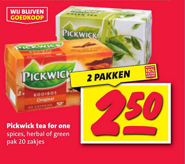 Pickwick tea for one