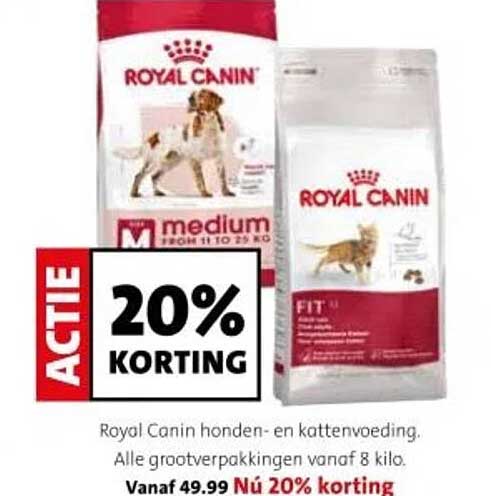 Royal Canin honden- en kattenvoeding, Alle grootverpakkingen vanaf 8 kilo