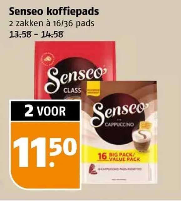 Senseo koffiepads 2 zakken à 16/36 pads