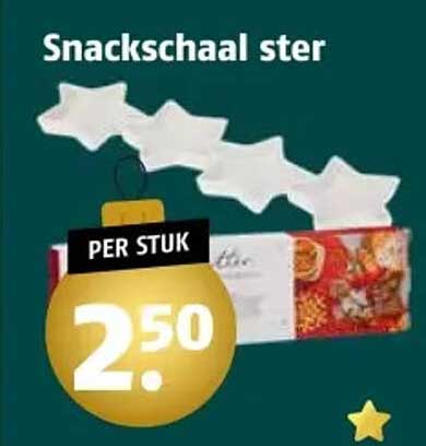 Snackschaal ster