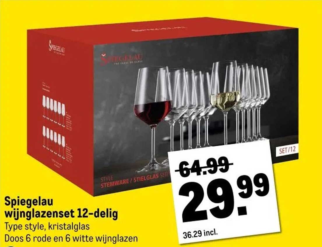 Spiegelau wijnglazenset 12-delig